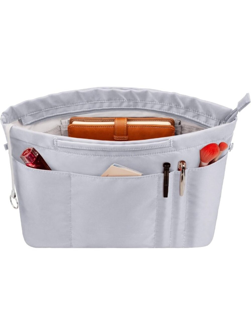 Tote Handbag Organizer with Zipper - 14 Pocket Purse Insert for Women